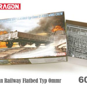 Modellino model kit di montaggio Dragon GERMAN RAILW.FLATBED OMMR 1:35 modellismo collezione
