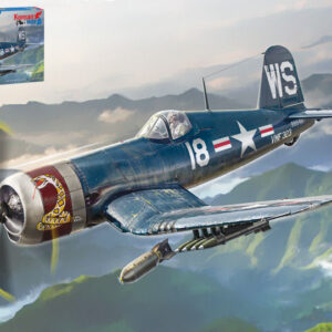 Modellino modellini aerei kit di montaggio Italeri  F-4U4 CORSAIR KOREAN WAR scala 1:72
