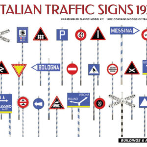 Modellino diorami SEGNALI STRADALI  Miniart ITALIAN TRAFFIC SIGNS 1:35