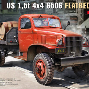 Modellino model kit di montaggio Miniart  US 1,5 t 4x4 G506 FLATBED TRUCK 1:35