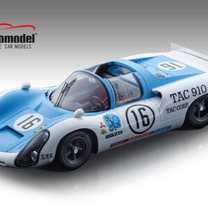 Modellino auto scala 1:18 Tecnomodel PORSCHE 910 TAKI RACING JAPAN GP 1969