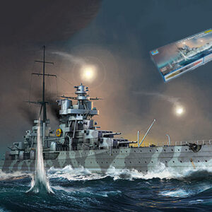 Modellino nave da montare model kit di montaggio INCROCIATORE ITALIANO FIUME