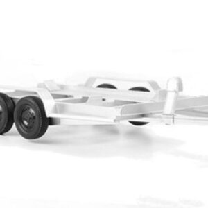 Modellino scala 1:18 Ixo Model rimorchio AUTO TRAILER SILVER diecast modellismo
