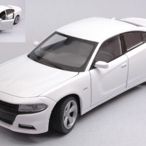 Modellino auto scala 1:24 DODGE CHARGER RT diecast modellismo statico bianco