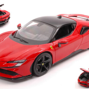 Modellino auto scala 1:18 Burago FERRARI SF90 STRADALE diecast modellismo red