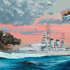 Modellino nave da guerra da costruire model kit di montaggio LITTORIO 1941 1:350