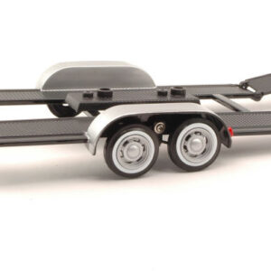 Modellino auto rally MotorMax METAL TRAILER FOR 1:24 scale rallye modellismo