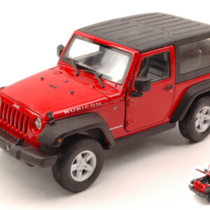 Modellino auto scala 1:24 JEEP WRANGLER RUBICON 2007 diecast modellismo statico