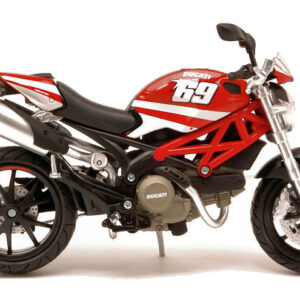 Modellino moto scala 1:12 DUCATI MONSTER 796 motor bike diecast modellismo red