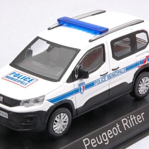 Modellino auto scala 1:43 PEUGEOT RIFTER DIECAST POLICE MUNICIPALE modellismo