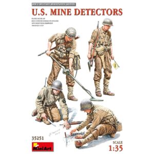Modellino model kit figure militari diorami Miniart  U.S.MINE DETECTORS KIT 1:35 modellismo