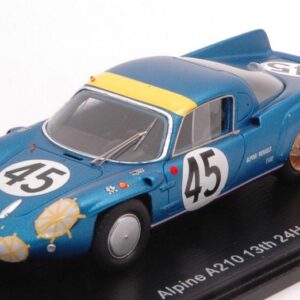 Modellino auto scala 1:43 Spark Model ALPINE A210 LM racing modellismo statico