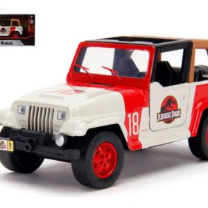 Modellino auto scala 1:32 JEEP WRANGLER JURASSIC PARK film movie modellismo