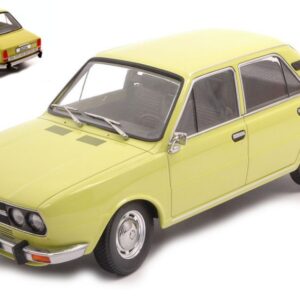 Modellino auto scala 1:18 Triple 9 SKODA 120LS 1979 YELLOW diecast modellismo statico