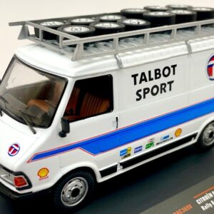 Modellino auto rally scala 1:43 Ixo Model  CITROEN C 35 TALBOT SPORT 1981 ASSISTANCE WROOF RACK AND WHEELS rallye