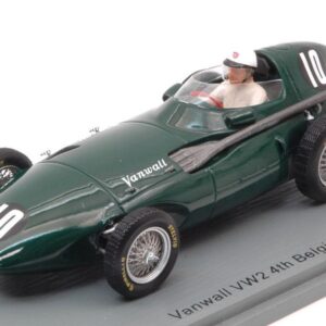 Modellino auto formula 1 F1 scala 1:43 Spark Model VANWALL VW2 HARRY SCHELL 1956 N.10 4th BELGIAN GP modellismo collezione