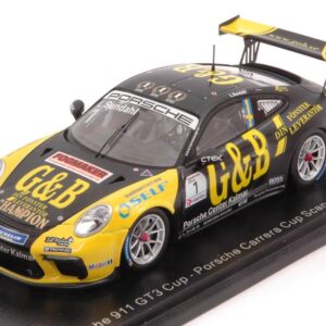 Modellino auto scala 1:43 Spark Model PORSCHE 911 GT3 N.1 CARRERA CUP CHAMPION 2020 LUKAS SUNDAHL racing modellismo statico