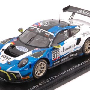 Modellino auto scala 1:43 Spark Model  PORSCHE 911 GT3 N.918 24 H SPA 2020 HARING-JOOS-SEEFRIED-KONSTANTINOU racing modellismo statico