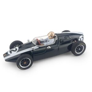 Modellino auto formula 1 F1 scala 1:43 Brumm  COOPER J.BRABHAM 1959 N.12 WINNER GB GP WORLD CHAMPION + PILOTA diecast modellismo statico