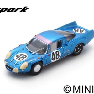 Modellino auto scala 1:43 Spark Model  ALPINE A210 N.48 12th LM 1967 R.DE LAGENESTE-J.CHEINISSE modellismo statico