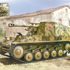 Modellino kit di montaggio carri armati tank Italeri SD KFZ 124 1:72 modellismo
