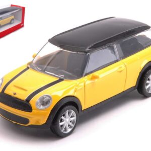 Modellino auto scala 1:43 MINI CLUBMAN YELLOW diecast modellismo statico