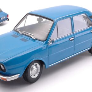 Modellino auto scala 1:18 Triple 9 SKODA 105L 1976 BLUE diecast modellismo statico