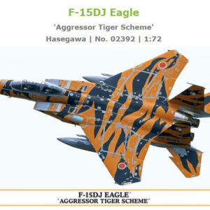 Modellino aerei da costruire model kit di montaggio Hasegawa F-15DJ EAGLE AGGRESSOR TIGER SCHEME KIT 1:72 modellismo statico