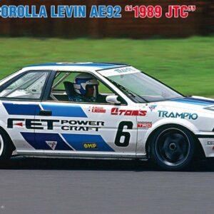 Modellino auto kit di montaggio da montare Hasegawa  FET TOM'S COROLLA LEVIN AE92 1989 JTC KIT 1:24 modellismo statico