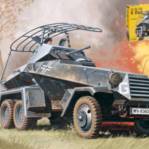 Modellino kit di montaggio carri armati tank Italeri SD.KFZ. 232 6 1:35 modellismo collezione