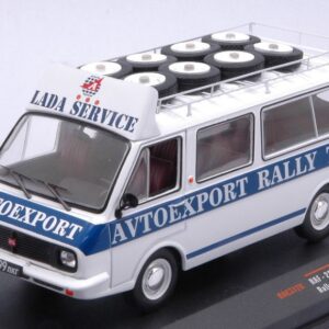 Modellino auto rally scala 1:43 Ixo Model  RAF 2203 LATIVA RALLY SERVICEASSISTANCE WITH ROOF RACK AND WHEELS rallye modellismo statico