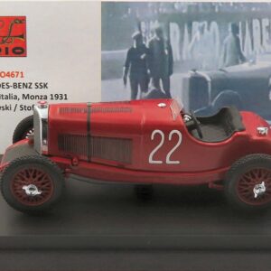 Modellino auto scala 1:43 Rio MERCEDES SSK N.22 G.P.ITALIA MONZA 1931 IVANOWSKI-STOFFEL diecast modellismo statico