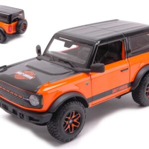 Modellino auto scala 1:24 Maisto  FORD BRONCO CUSTOM 2021 HARLEY DAVIDSON