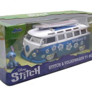 Modellino auto film movie scala 1:24 Jada Toys  LILO & STICH VW T1 BUS diecast modellismo statico