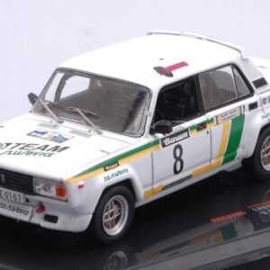 Modellino auto rally scala 1:43 Ixo Model  LADA 2105 VFTS N.8 VALASSKAA ZIMA 1986BLAHNASCHOVANEK rallye modellismo statico