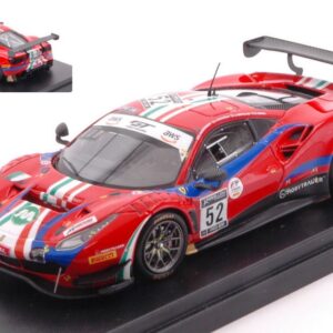 Modellino auto scala 1:43 Looksmart  FERRARI 488 GT3 EVO N.52 24H SPA 2020 HOMMERS.MACH.BERTOL.SERRA racing modellismo statico