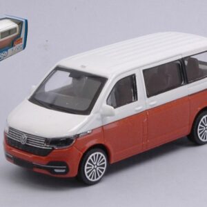 Modellino auto scala 1:43 Burago  VW T6.1 BUS 2020 WHITEORANGE diecast modellismo statico