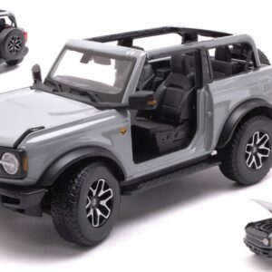 Modellino auto scala 1:18 Maisto FORD BRONCO 2021 MOUSE GREY diecast modellismo statico