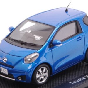 Modellino auto scala 1:43 Ebbro TOYOTA IQ BLUE diecast modellismo statico collezione