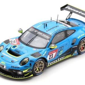 Modellino auto scala 1:43 Spark Model PORSCHE 911 GT3 R N.23 8th 24 H NURBURGRING 2021 NEUFFER-AUST-MENZEL-SEE racing modellismo statico da collezione