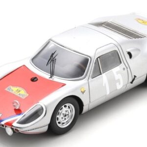 Modellino auto rally scala 1:43 Spark Model PORSCHE 904 GTS RALLY DES ROUTES DU NORD 1966 BUCHET-FERRAND rallye modellismo statico