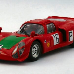 Modellino auto scala 1:43 Best Model  ALFA ROMEO T332 N.16 1000 KM NURBURGRING 1968 GALLI-GIUNTI racing modellismo statico