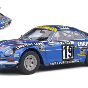 Modellino auto rally scala 1:18 Solido  ALPINE A110 1600S N.19 RALLY MONTE CARLO 1976 MOUTON rallye modellismo statico