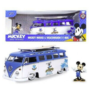 Modellino auto dei film Jada Toys  MICKEY VAN VW T1 BUS FIGURE 1:24 diecast modellismo statico
