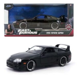 Modellino auto scala 1:24 Jada Toys  TOYOTA SUPRA 1995 FAST & FURIOUS BLACK diecast modellismo statico