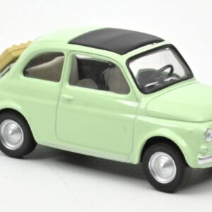 Modellino auto scala 1:43 Norev  FIAT 500 F 1965  GREEN JET-CAR diecast modellismo statico
