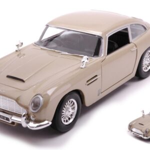 Modellino auto scala 1:24 MotorMax  ASTON MARTIN DB5 1973 GOLD diecast modellismo statico
