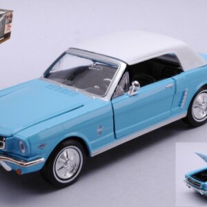 Modellino auto dei film MotorMax  FORD MUSTANG CONVERTIBLE 1967 007 JAMES BOND THUNDERBIRD 1:24 diecast modellismo statico