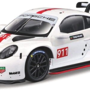 Modellino auto scala 1:43 Burago PORSCHE 911 RSR GT racing modellismo statico nuovo