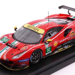Modellino auto scala 1:43 Looksmart  FERRARI 488 GTE EVO N.52 LMGTE 24H LM 2021 SERRAMOLINABIRD racing modellismo statico